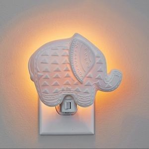 Pottery barn ceramic elephant nightlight